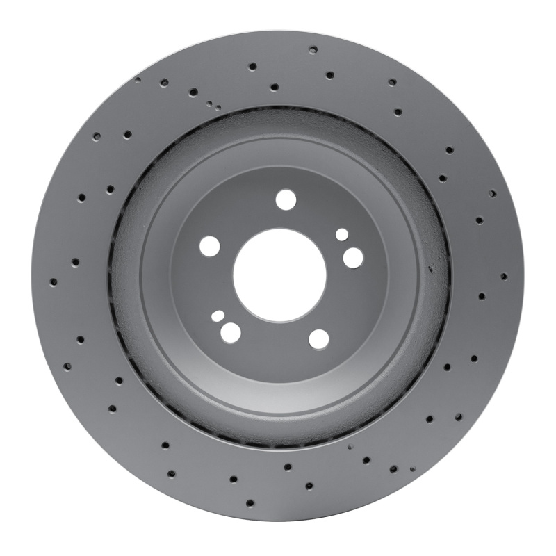 Mercedes-Benz S560 Brake Rotor (1) - Rear - R1 Concepts - GeoSPEC Coated Rotor - Drilled - `14-`21